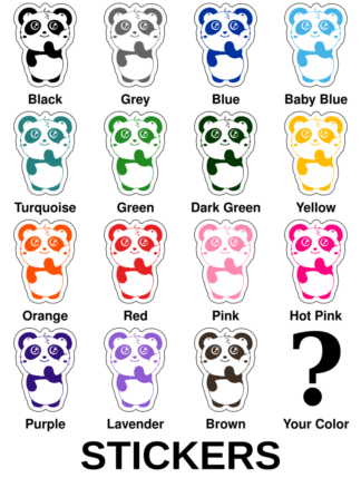 Shy Panda Stickers